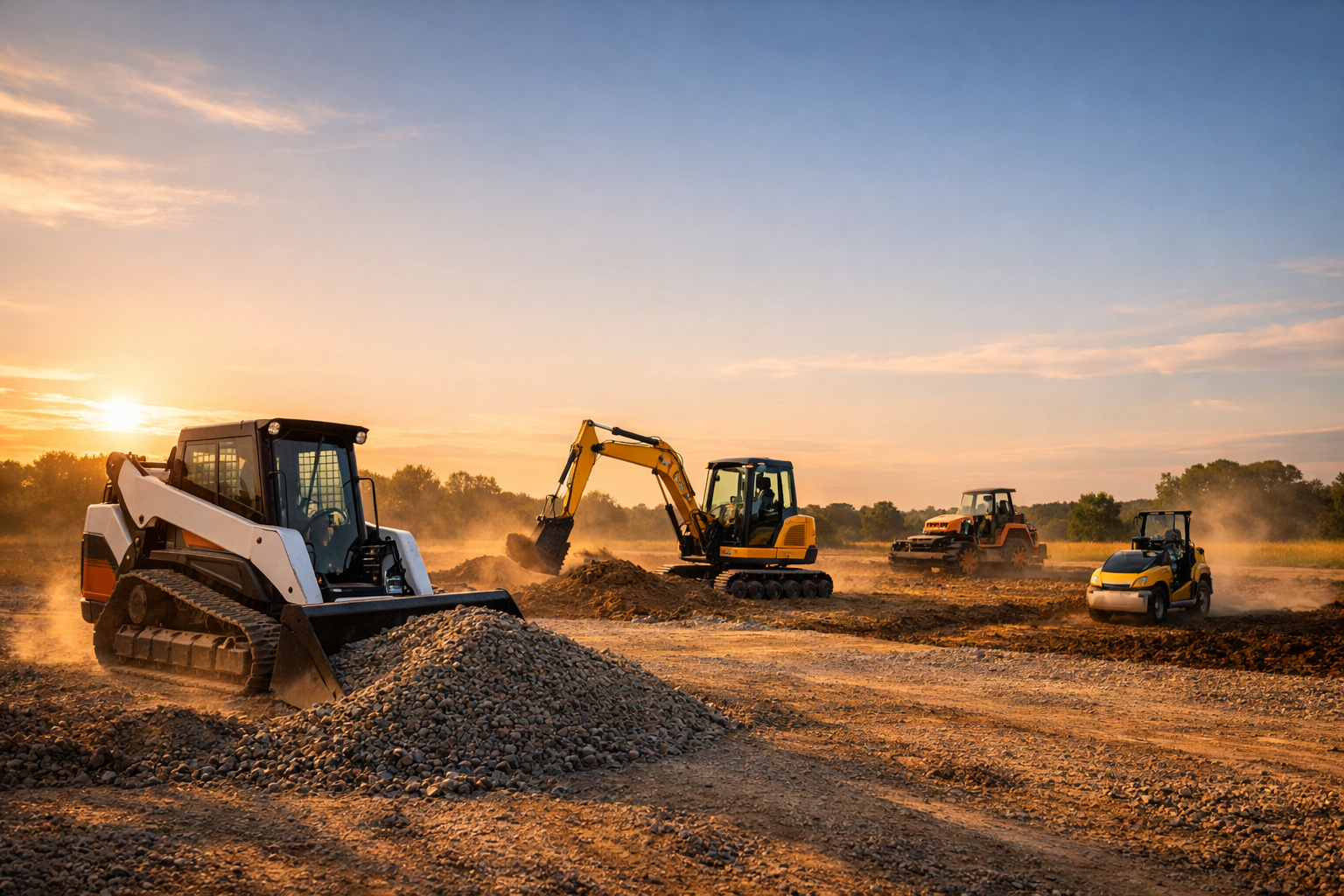 Professional equipment ready for rental